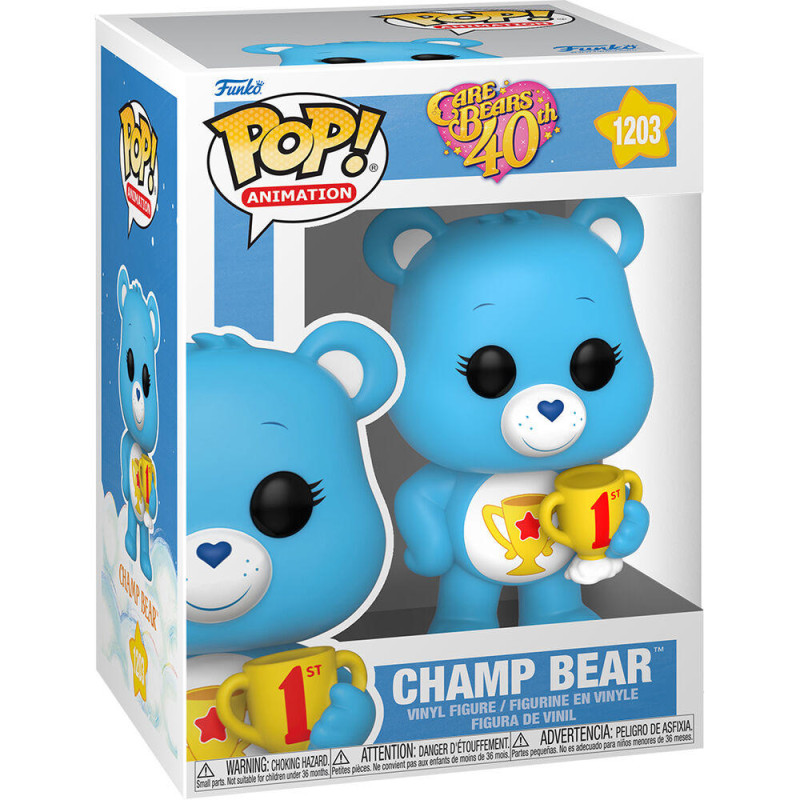 Figura Pop Care Bears 40Th Anniversary Champ Bear