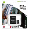 KINGSTON MICRO SD CANVAS SELECT PLUS 512GB SDCS2-512GB UHS-I CL10 +ADAPT