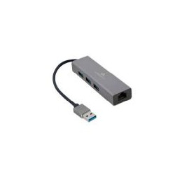 GEMBIRD ADAPTADOR DE RED USB-AM GIGABIT CON CONCENTRADOR USB 3.0 DE 3 PUERTOS