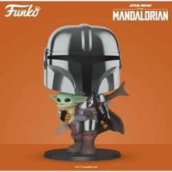 Figura Funko Pop Star Wars Mandalorian Mandalorian With Yo