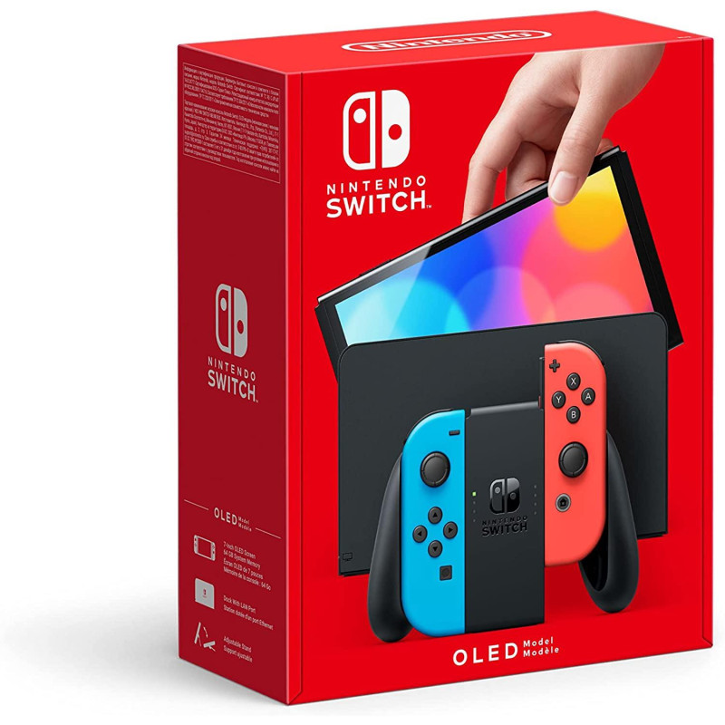 Consola Nintendo Switch (Versión Oled) Azul Neón/Rojo Neón
