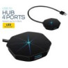 PLATINET HUB USB 3.0 4-PUERTOS LUZ LED