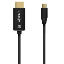 AISENS CABLE USB-C A HDMI 8K MACHO 1M/ NEGRO