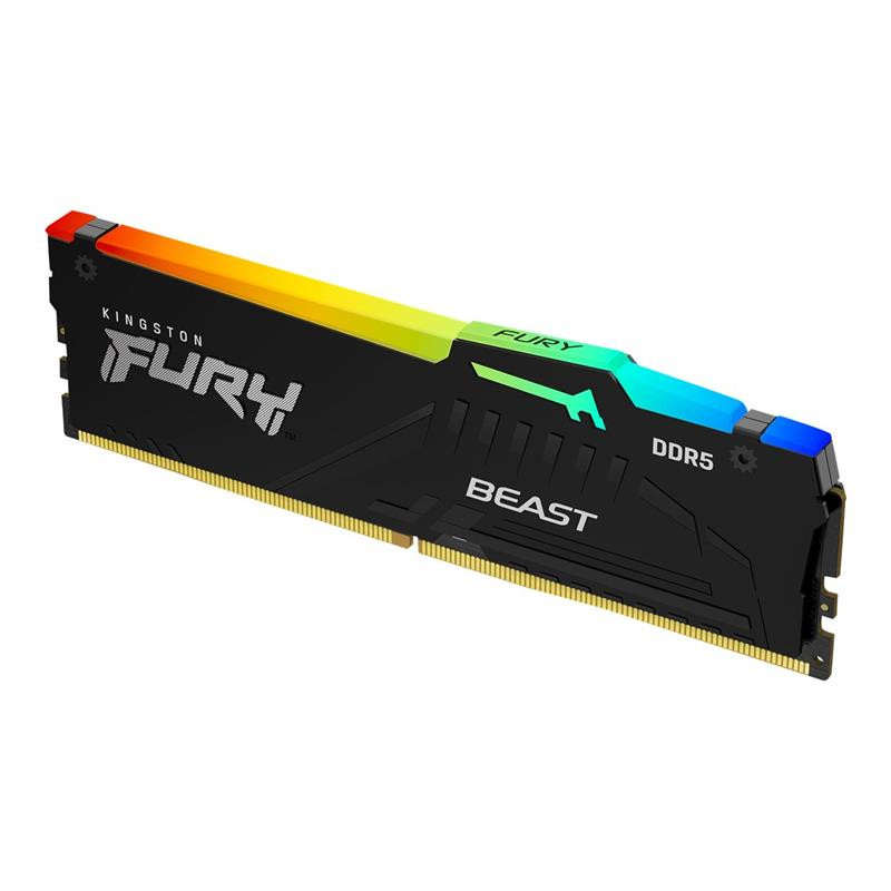 MEMORIA RAM KINGSTON 8GB DDR5 5200MHZ RGB BLACK