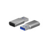 AISENS ADAPTADOR USB 3.2 GEN2 USB-C HEMBRA A USB-A MACHO GRIS